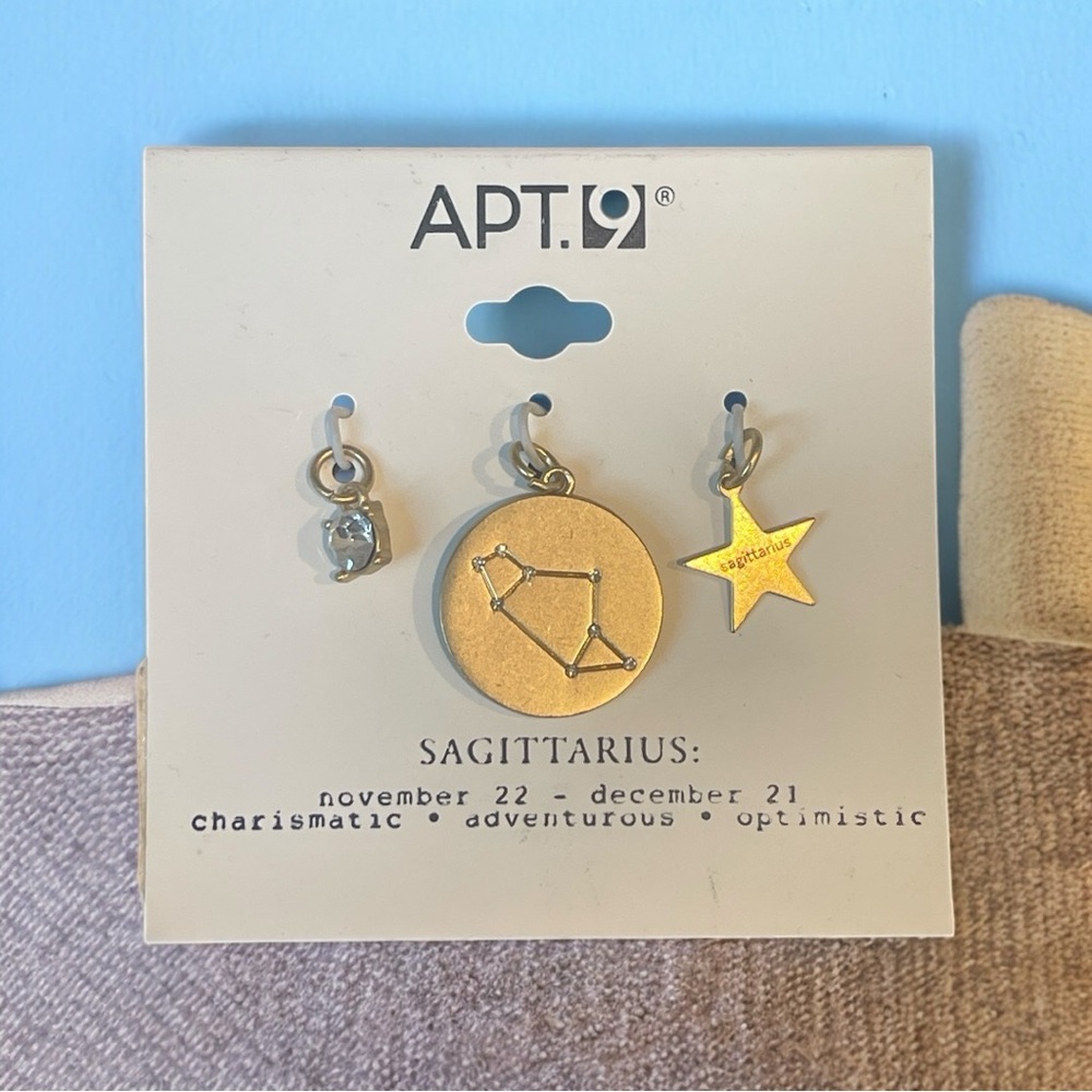 Zodiac Sagittarius Pendant Charm Set NWT‎